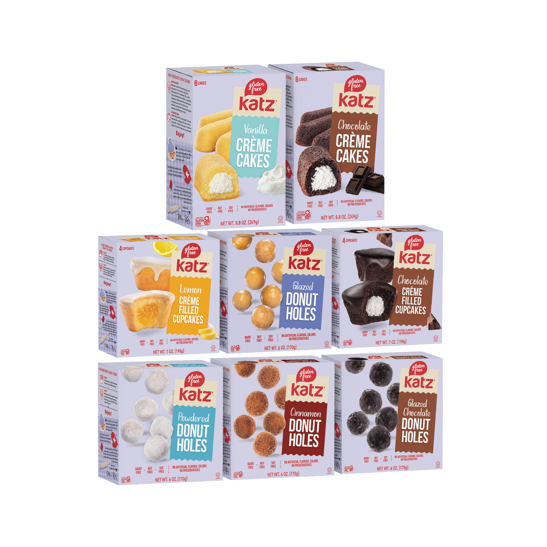 Crème Cakes & Donut Holes 8 Pack