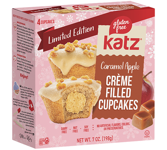 Caramel Apple Crème Filled Cupcakes