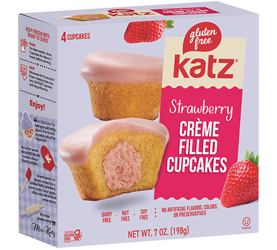 Strawberry Crème Filled Cupcakes